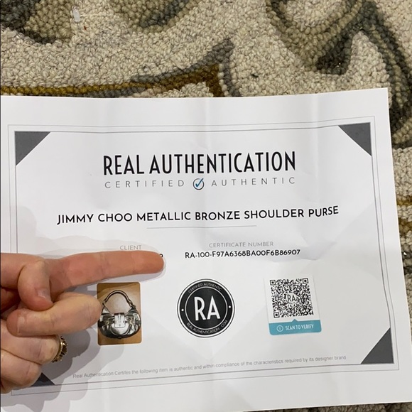 💕 Jimmy choo bronze metallic leather satchel 💕 - Picture 16 of 16